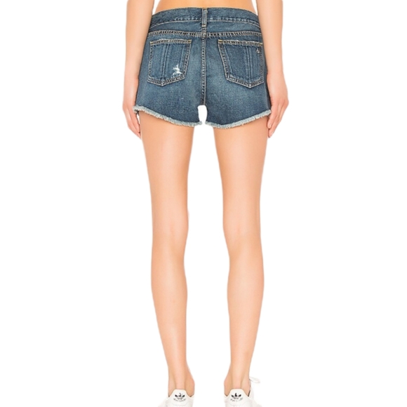 RAG & BONE W1907K273JON cut off  distressed jean shorts in Johny sz 26 - Picture 3 of 16